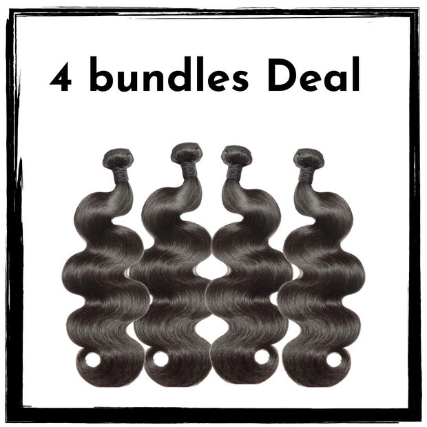FOUR BUNDLE DEALS! Brazilian  Virgin Hair bundles