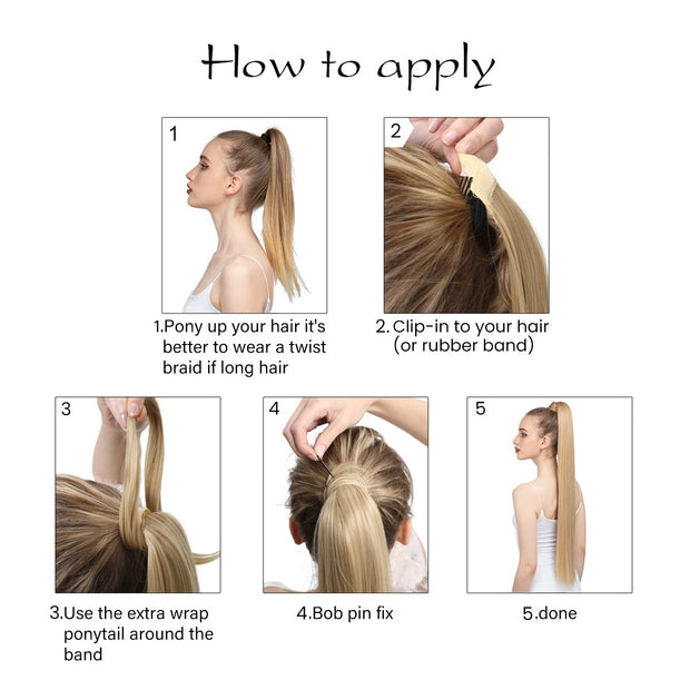 Custom Ponytail natural Remy hair