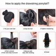 Custom Ponytail natural Remy hair