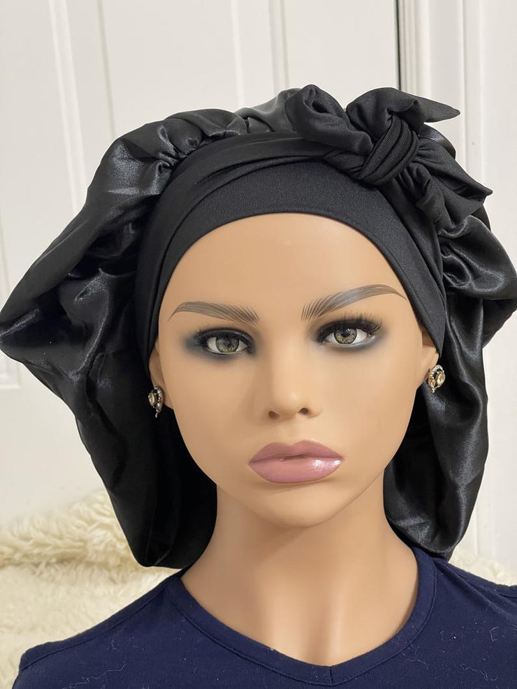 Satin Bonnet with edge wrap – Tissa Finnissee